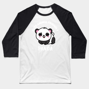 Cute Animal Friendly Panda - Gift Ideas For Animal and Panda Lovers - Gift For Boys, Girls, Dad, Mom, Friend, Panda lovers - Panda Lover Funny Baseball T-Shirt